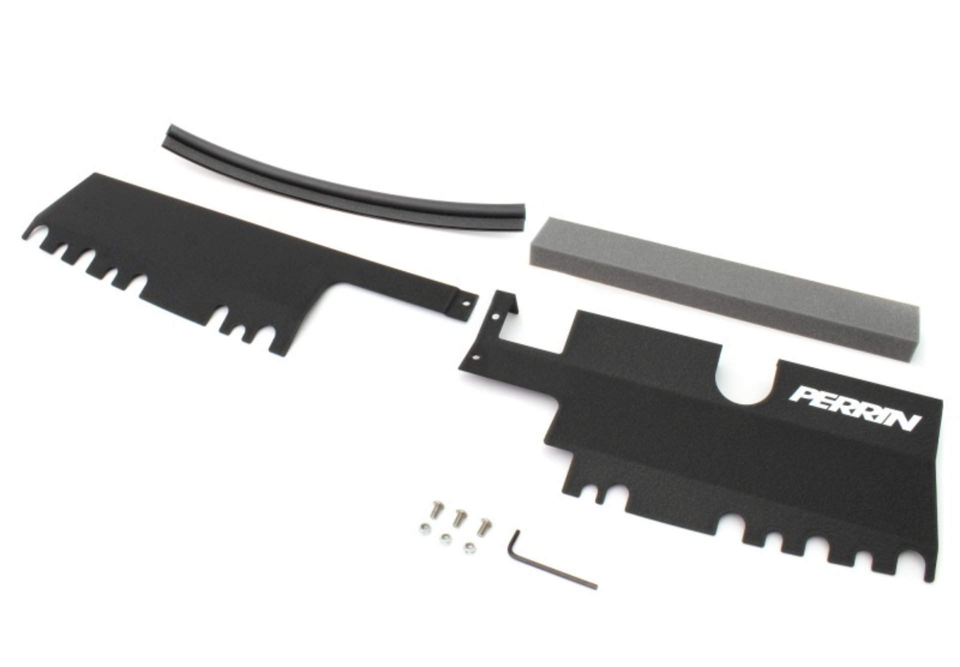 Picture of PERRIN 15-21 Subaru WRX-STI Radiator Shroud With OEM Intake Scoop - Black