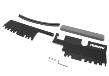 Picture of PERRIN 15-21 Subaru WRX-STI Radiator Shroud With OEM Intake Scoop - Black