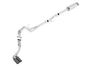 Picture of Borla 15-16 Ford F-150 3-5L EcoBoost Ext- Cab Std- Bed Black Chrome CB Exhaust ATAK Truck Side Exit