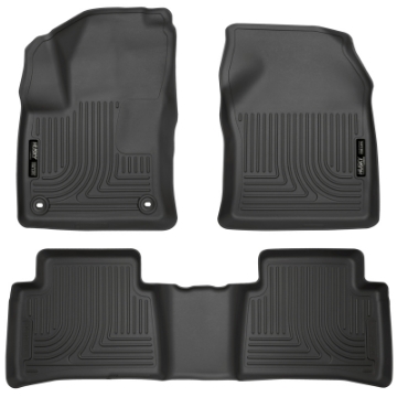 Picture of Husky Liners 2016 Toyota Prius Weatherbeater Black Front & 2nd Seat Floor Liners Footwell Coverage