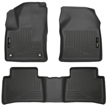 Picture of Husky Liners 2016 Toyota Prius Weatherbeater Black Front & 2nd Seat Floor Liners Footwell Coverage