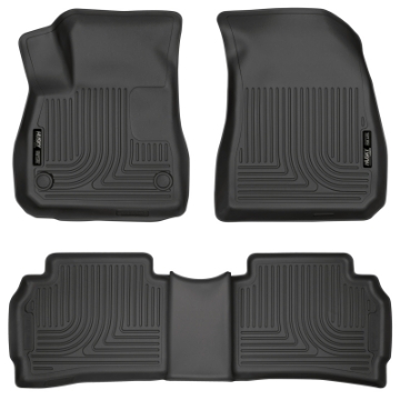 Picture of Husky Liners 2016 Chevy Malibu Weatherbeater Black Front & 2nd Seat Floor Liners Footwell Coverage