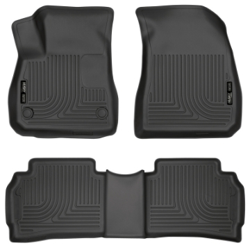 Picture of Husky Liners 2016 Chevy Malibu Weatherbeater Black Front & 2nd Seat Floor Liners Footwell Coverage