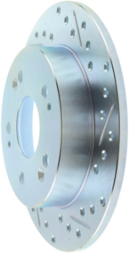 Picture of StopTech Select Sport 06-15 Honda Civic Si Slotted and Drilled Left Rear Rotor