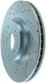 Picture of StopTech Select Sport 06-15 Honda Civic Si Slotted and Drilled Right Front Rotor