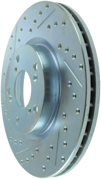 Picture of StopTech Select Sport 06-15 Honda Civic Si Slotted and Drilled Right Front Rotor