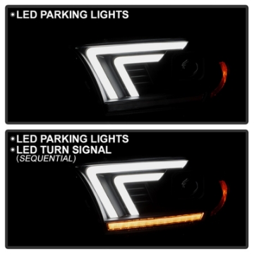 Picture of Spyder 11-13 Dodge Durango HID Model Only Projector Headlights - Black PRO-YD-DDU11HIDSI-BK