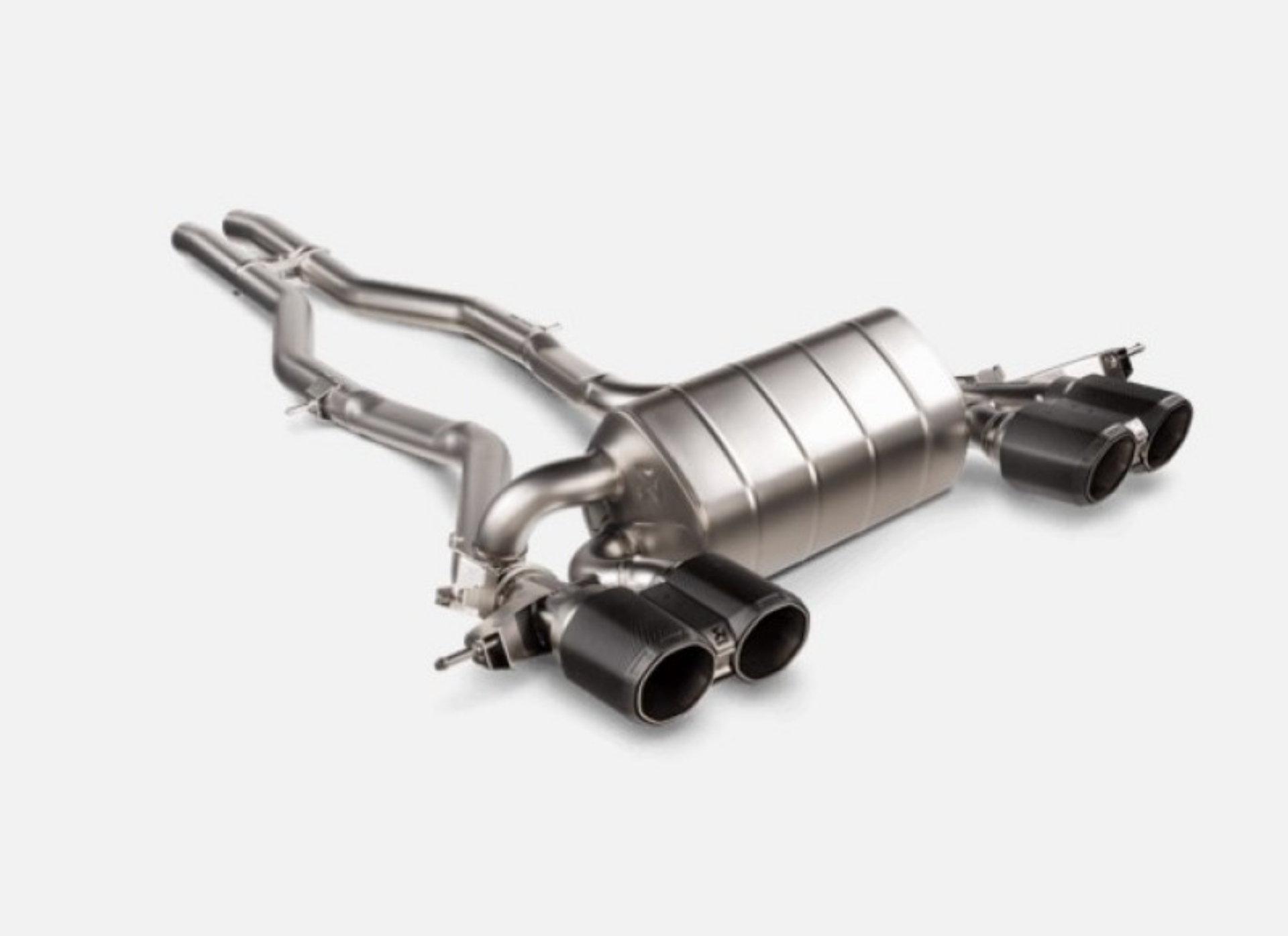 Picture of Akrapovic 2021+ BMW M3 G80-M4 G82 Slip-On Line Titanium Req- Tips