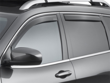 Picture of WeatherTech 14+ Jeep Cherokee Front and Rear Side Window Deflectors - Dark Smoke