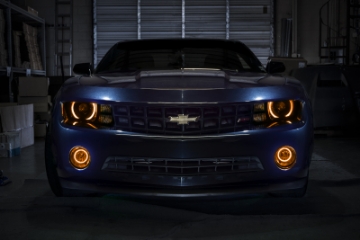 Picture of Oracle 10-13 Chevrolet Camaro LED Fog Halo Kit - Amber