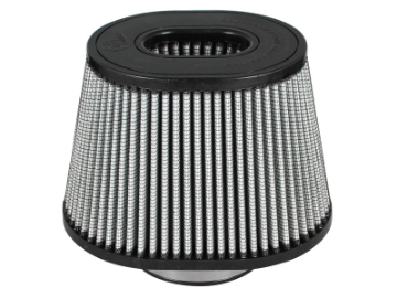 Picture of aFe MagnumFLOW Pro Dry S Air Filters 4F x 9x6-1-2B x 6-3-4x5-1-2T INV x 6-1-8 H in