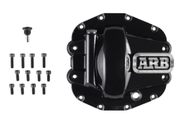 Picture of ARB Diff Cover Blk Jeep JL Rubicon Front