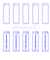 Picture of King Chrysler - Dodge Gen 3 Hemi 5-7L - 6-1L - 6-4L Size 0-5 Crankshaft Main Bearing Set of 5