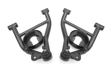 Picture of BMR 82-92 F-Body A-arms Lower DOM, Non-adj Delrin Bushings Spring Pocket - Black Hammertone