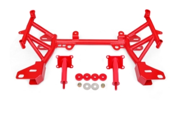 Picture of BMR 93-02 4th Gen F-Body K-member Low Mount Turbo LS1 Motor Mounts Standard Rack Mounts - Red