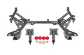 Picture of BMR 93-02 4th Gen F-Body K-member Low Mount Turbo LS1 Motor Mounts Pinto Mounts - Black Hammertone