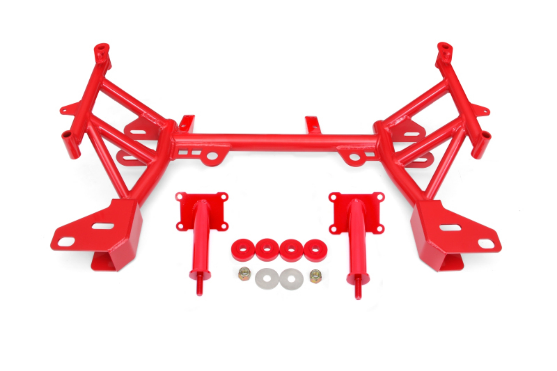 Picture of BMR 93-02 4th Gen F-Body K-member Low Mount Turbo LS1 Motor Mounts Pinto Mounts - Red
