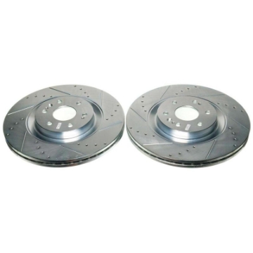 Picture of Power Stop 21-22 Chevrolet Tahoe Front Drilled & Slotted Rotor Pair