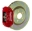 Picture of Brembo 15-21 Golf Mk7 Front GT BBK 4 Piston Cast 2pc 330x28 1pc Rotor Slotted Type-1-Red