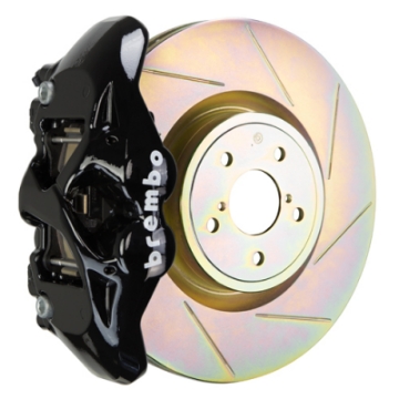 Picture of Brembo 15-21 WRX VA Front GT BBK 4 Piston Cast 326 x30 1pc Rotor Slotted Type-1-Black