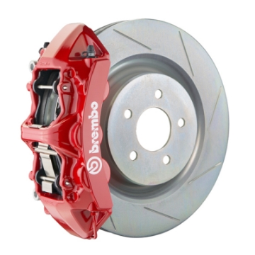 Picture of Brembo 16+ Camaro LS-LT SS Front GT BBK 6 Piston Cast 355x32 1pc Rotor Slotted Type1-Red