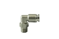 Picture of Turbosmart 1-8 NPT to 90 Degree 1-4 Pushloc Stainless Steel