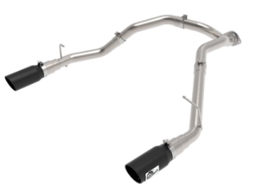 Picture of aFe Large Bore-HD 3 IN 409 Stainless Steel DPF-Back Exhaust System w-Black Tip RAM 1500 20-21 V6-3-0