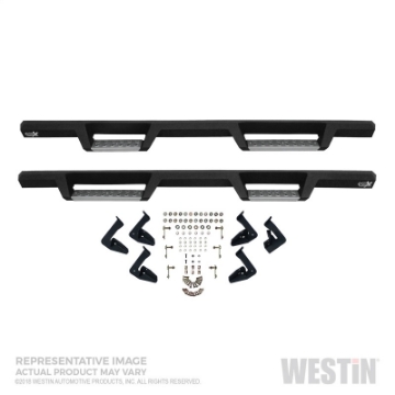 Picture of Westin-HDX 15-21 Chevrolet-GMC Colorado-Canyon Ext- Cab HDX SS Drop Nerf Step Bars - Textured Black