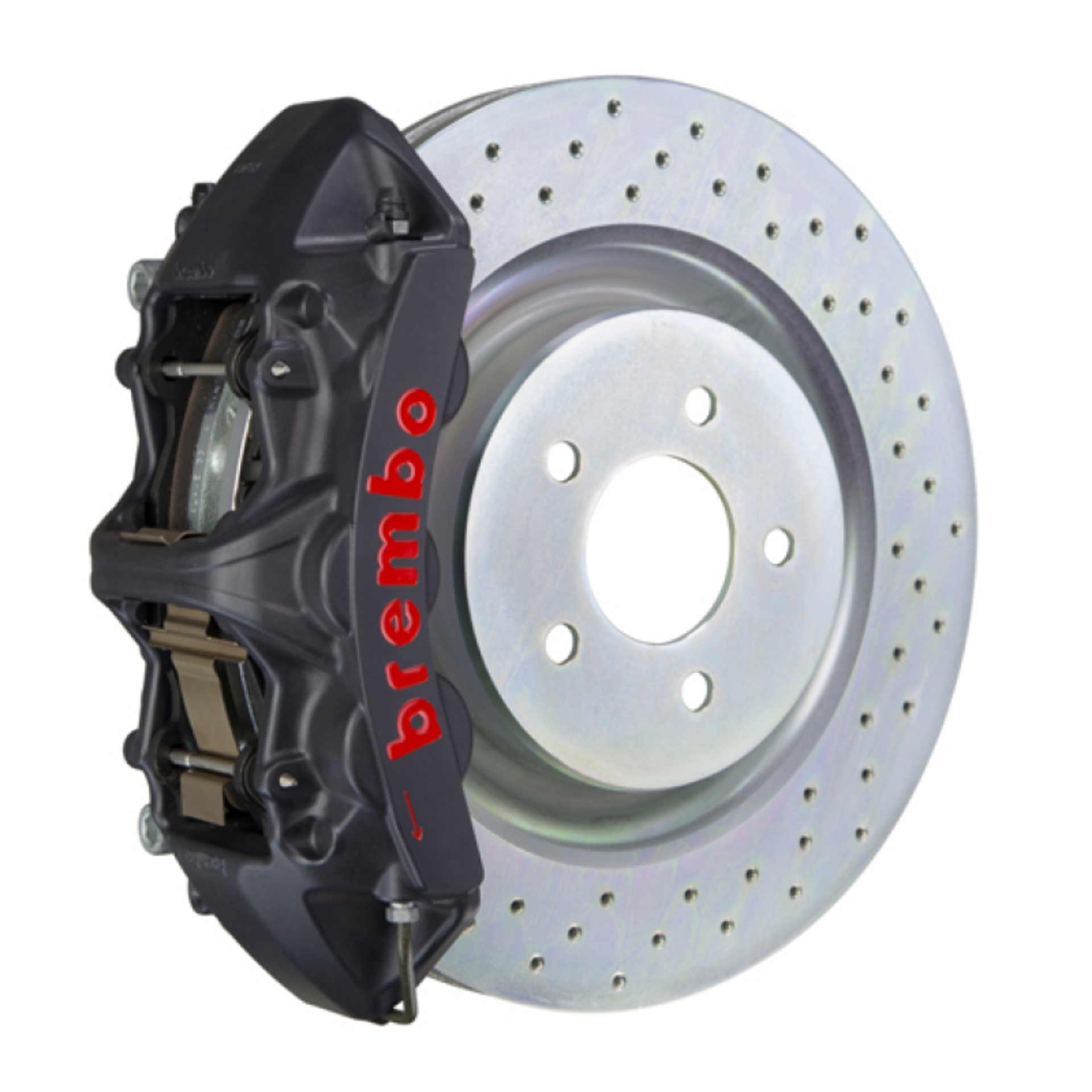 Picture of Brembo 16+ Camaro LS-LT SS Front GTS BBK 6 Piston Cast 355x32 1pc Rotor Drilled-Black HA