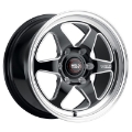 Picture of Weld S156 17x5 Ventura 6 Drag 6x135 ET-07 BS2-75 Gloss BLK MIL DIA 87-1