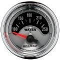 Picture of Autometer American Muscle 52mm Short Sweep Electric 250 Deg F Water Temp Gauge