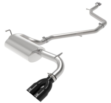 Picture of aFe Takeda 18-21 Toyota C-HR 2-0L 2-5in 304 Stainless Steel Cat-Back Exhaust w- Black Tip