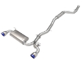 Picture of aFe POWER Takeda 2021 Toyota Supra 2-0L t 2-5in-3in 304 SS CB Exhaust w- Blue Tips