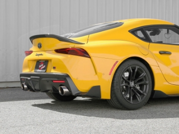 Picture of aFe POWER Takeda 2021 Toyota Supra 2-0L t 2-5in-3in 304 SS CB Exhaust w- Polished Tips