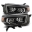 Picture of AlphaRex 10-13 Toyota 4Runner PRO-Series Projector Headlights Plank Style Black w-Seq Signal-DRL