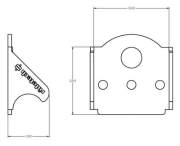 Picture of Ridetech Upper Ridetech Bolt-On 4 Link Bridge Mount