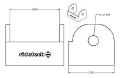Picture of Ridetech Large Rod End Bracket for 3in Wide Rod End
