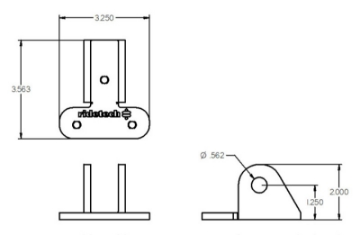 Picture of Ridetech Bracket to Mount C4 Corvette ShockWave Lower Control Arm