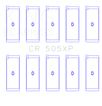 Picture of King Engine Bearings Audi 2-1L-2-2L 10V-20V 5cyl Turbo Size STD Performance Rod Bearing Set