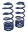 Picture of Ridetech 78-88 GM G-Body StreetGRIP Lowering Rear Coil Springs Dual Rate Pair