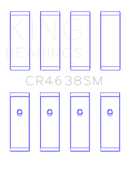 Picture of King Engine Bearings Nissan MR18DE - MR20DE Size 0-25 Oversized Rod Bearing Set