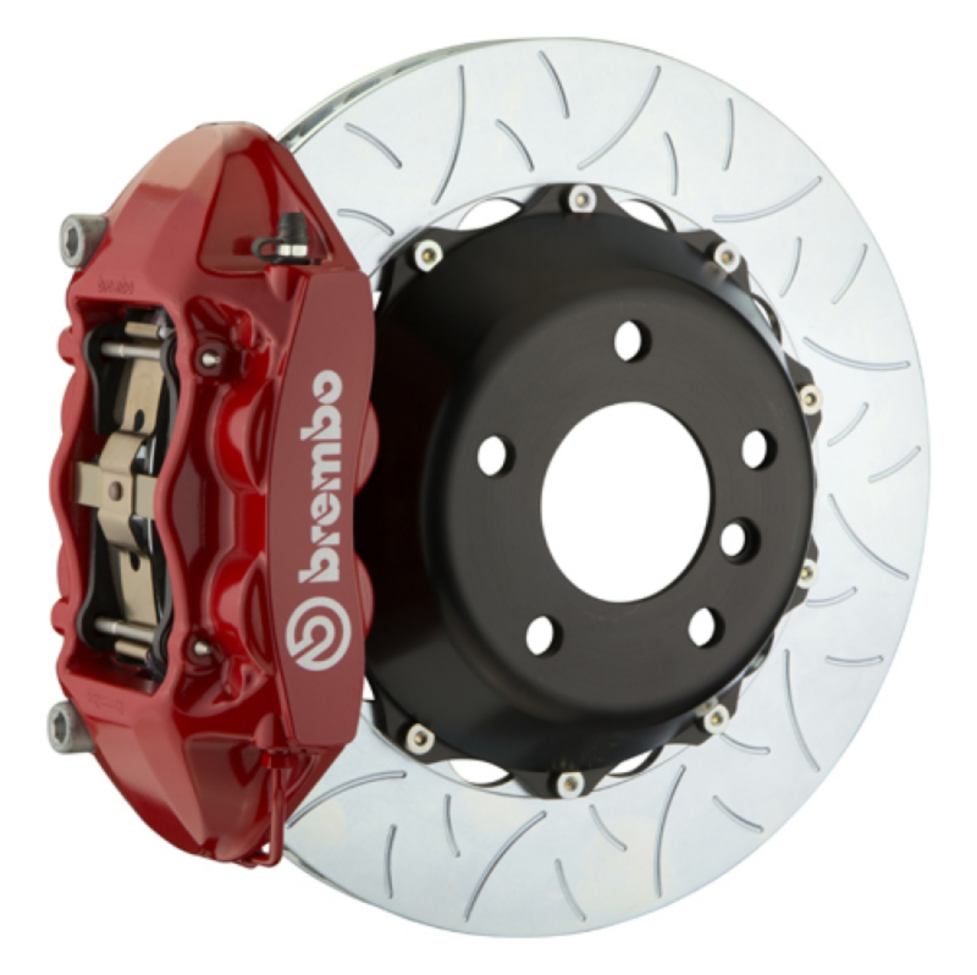 Picture of Brembo 07-13 X5 Rear GT BBK 4 Piston Cast 380x28 2pc Rotor Slotted Type3-Red