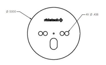 Picture of Ridetech Airspring Pattern Plate Centered