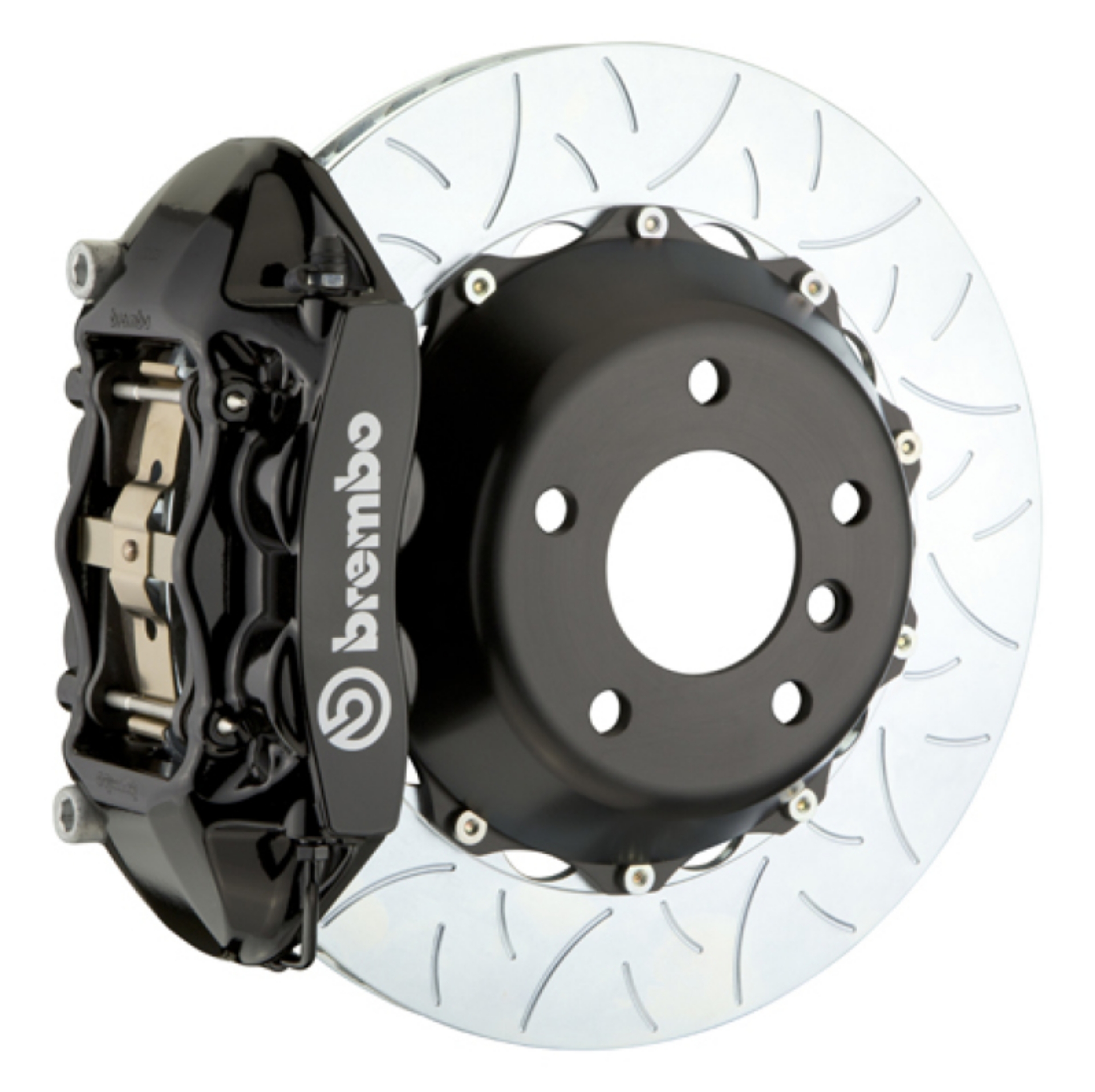 Picture of Brembo 07-13 X5 Rear GT BBK 4 Piston Cast 380x28 2pc Rotor Slotted Type3-Black