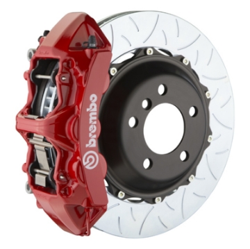 Picture of Brembo 06-09 Honda  S2000 Front GT BBK 6 Piston Cast 355x32 2pc Rotor Slotted Type-3-Red