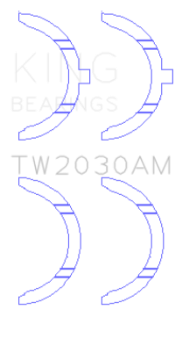 Picture of King Engine Bearings Toyota 1GR-FE Thrust Washer Set