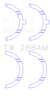 Picture of King Engine Bearings Toyota 2UZ Thrust Washer Set