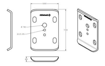 Picture of Ridetech U-Bolt Plate for 3in Axle Tube