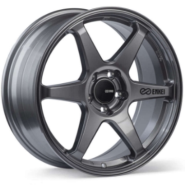 Picture of Enkei T6R 18x8 45mm Offset 5x100 Bolt Pattern 72-6 Bore Gloss Gunmetal Wheel