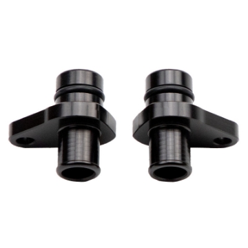 Picture of Wehrli 04-5-2010 Duramax LLY-LBZ-LMM Crankcase Vent PCV Fitting Kit - Billet Black Anodized